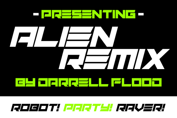 Alien Remix: A Bold Typeface for Futuristic Design