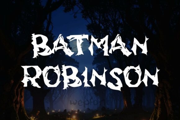 Batman Robinson: Bold Typography for Heroic Designs