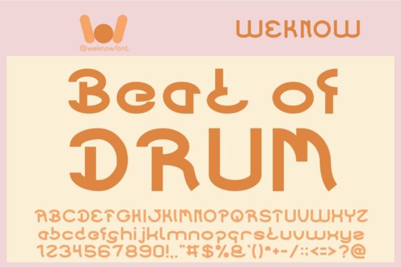 Beat of Drum: A Quirky Display Font for Bold Projects