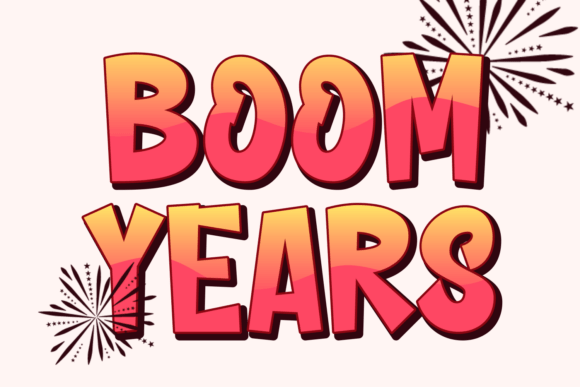 Boom Years: A Fresh, Gritty Font for Bold Design