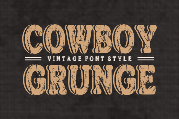Cowboy Grunge: Authentic Western Typography