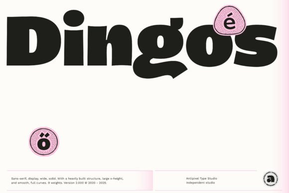 Dingos Typeface: Sharp Details Meets Soft Curves