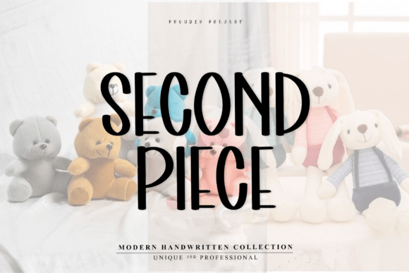 Discover Second Piece: A Playful Handwritten Display Font