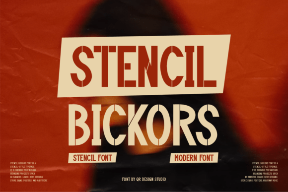 Discover Stencil Bickors: A Bold Display Font for Impactful Designs