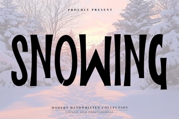 Discover the Warmth and Personality of the Snowing Font