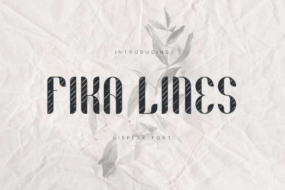 Fika Lines: A Sophisticated Display Typeface
