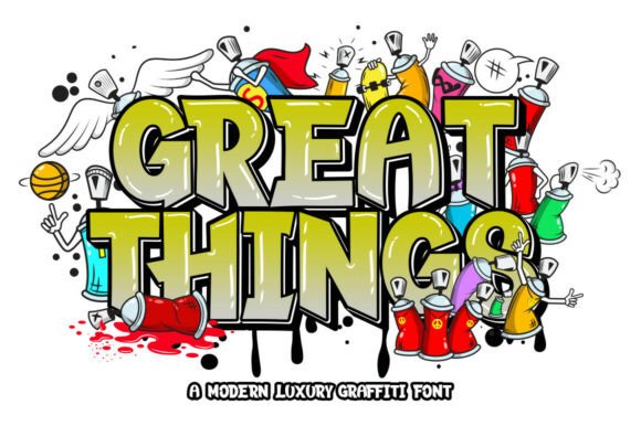Great Things: A Vibrant Display Font for Creative Projects