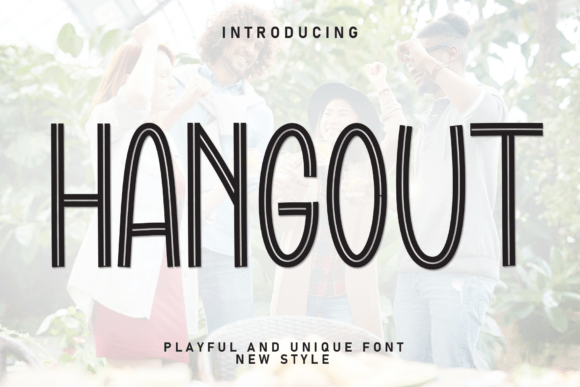 Hangout: A Stylish Display Font for Modern Designs