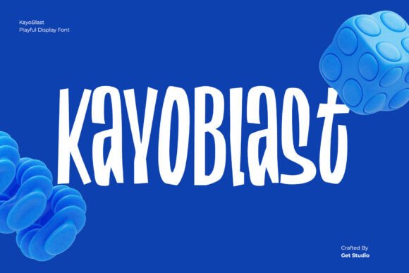 Kayoblast: Bold Retro Display Font for Modern Design