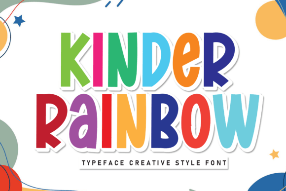 Kinder Rainbow: A Font That Smiles Back