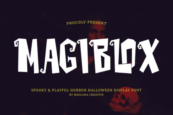Magiblox: A Display Font for Spooky, Quirky Designs