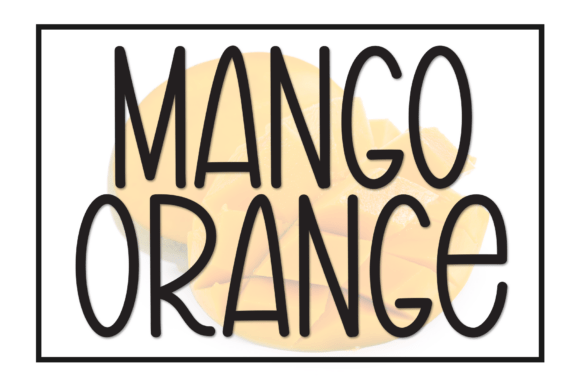 Mango Orange: A Sweet Handwritten Font for Warm Designs