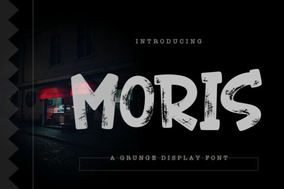 Moris: A Grunge Font with Raw Texture and Bold Attitude