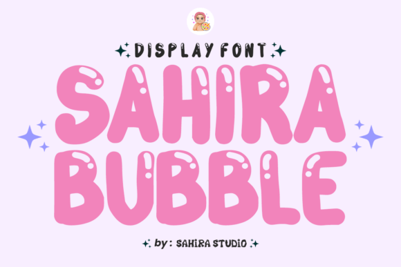 Sahira Bubble: A Playful Display Typeface for Creative Projects
