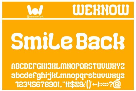 Smile Back: Retro Display Font for Fun Designs