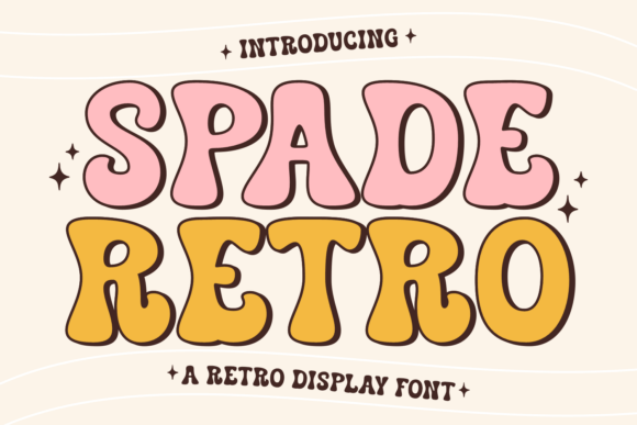 Spade Retro: A Groovy Display Font for Timeless Designs
