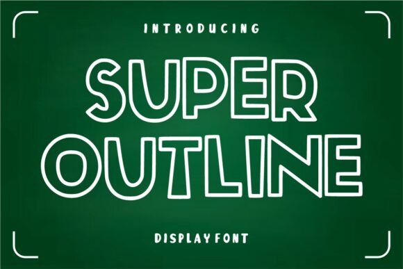 Super Outline: A Playful Font for Festive Designs