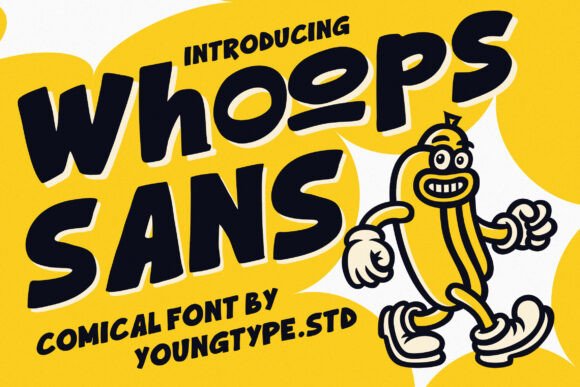 Whoops Sans: A Playful Display Font for Energetic Designs