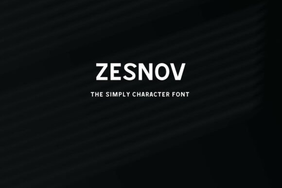 Zesnov: Commanding Modern All-Caps Display Font